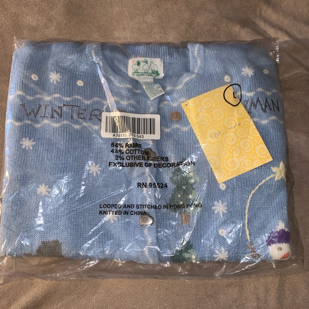 Quacker Factory embroidered cardigan sweater